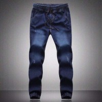 Sarouel Homme Jeans Jeggings Jogging confort Bleu fonce